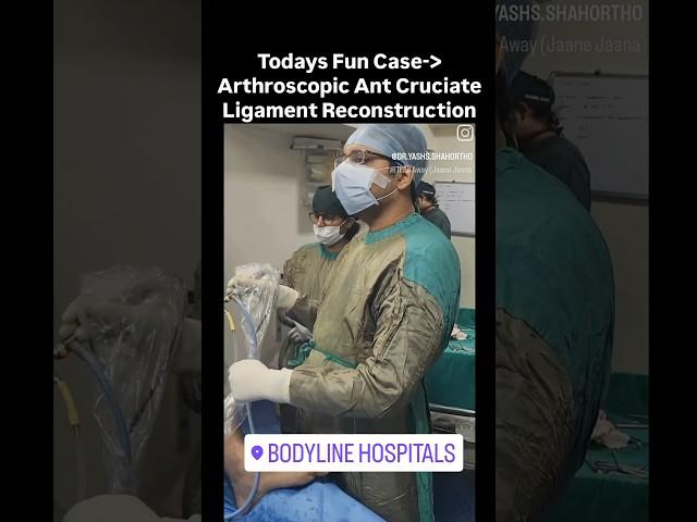 Arthroscopy for anterior cruciate ligament injury by @yashshahortho  @Bodylinehospitals! #ortho