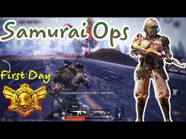 Samurai Ops Outfit -  The First Day Took The Title Of Conqueror | Pubg Mobile