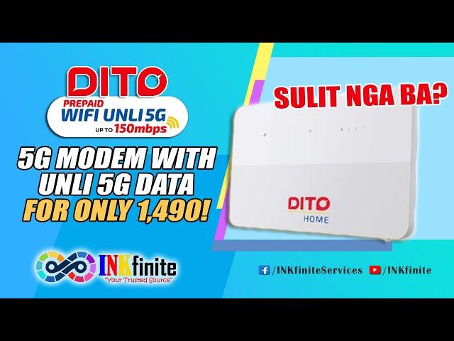 DITO Prepaid WiFi 5G Modem with UNLI 5G Data Full Review! Features, Pros and Cons | INKfinite