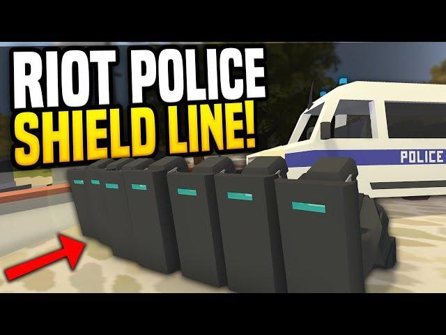 RIOT POLICE - Unturned Riot RP | Hold The Line!