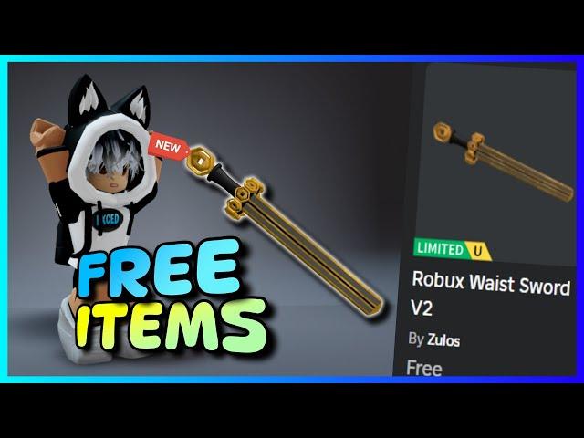 New FREE LIMITED UGC items , How to get FREE UGC LIMITED ITEMS Robux Waist Sword on ROBLOX