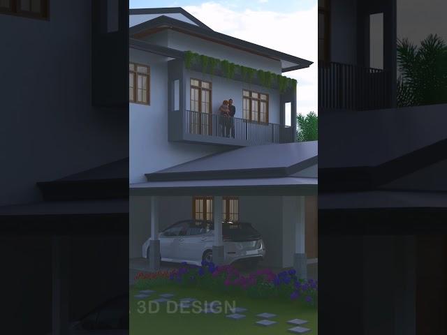 Home Exterior Design 3D #3ddesign #home #house#3dexterior #interior#vray#GK3DDesign #interior#shorts