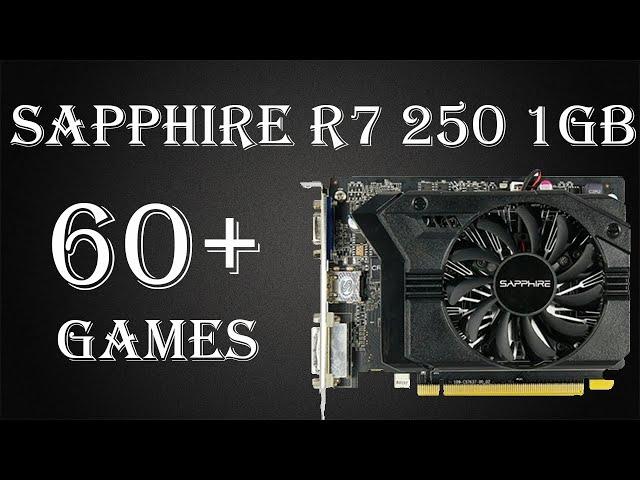 Офисная Sapphire Radeon R7 250 1Gb. Старые и немного помоложе игры.