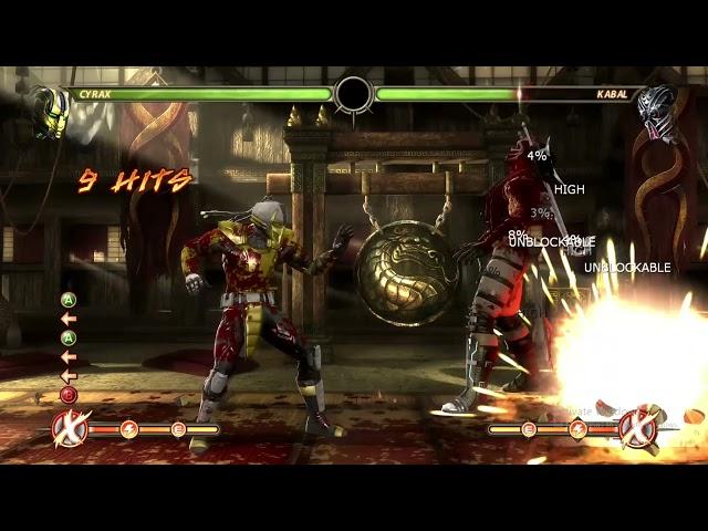 cyrax mk9 60 percent reset combo