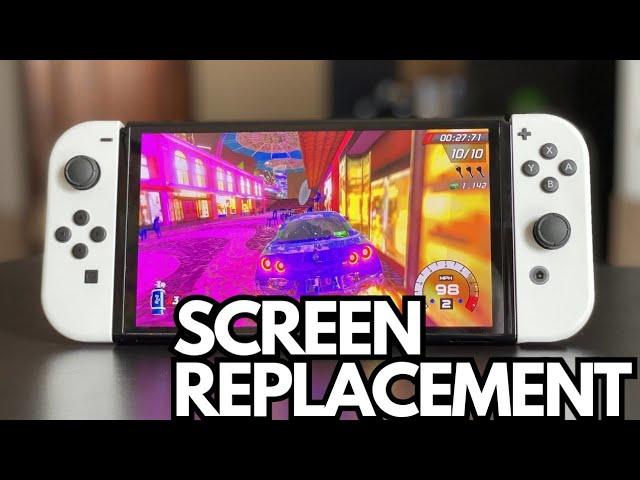 NINTENDO SWITCH OLED SCREEN REPLACEMENT.. EASY FIX