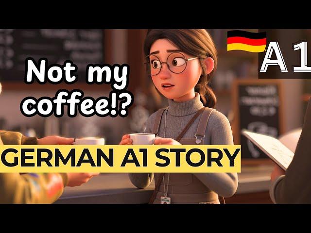 Learn German With a Fun Café Story for Beginners! ABSOLUTE A1