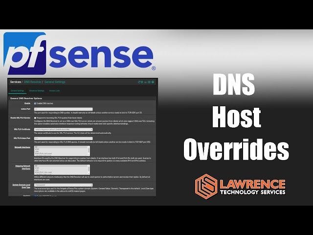 pfsense DNS Host Overrides