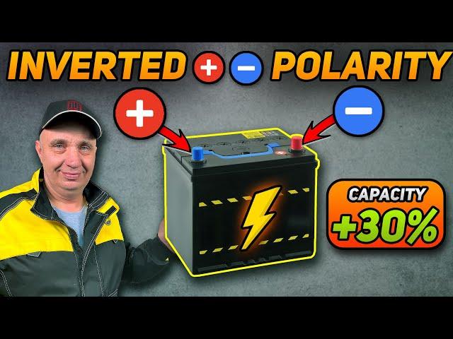 Can you revive a dead car battery by inverting its polarity?