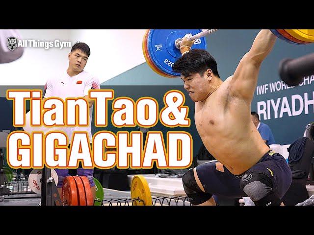 Tian Tao & Gigachad - 170kg Snatch, Power Snatches, Panda Pulls