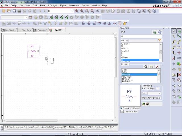 Cadence Capture CIS - Simulation Example