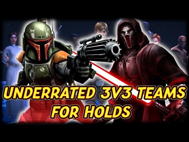 UNDERRATED 3V3 TEAMS That Get Holds and Pull Counters! | Star Wars: Galaxy of Heroes