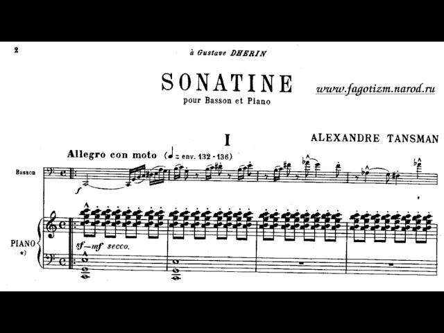 Alexandre Tansman: Bassoon Sonatine (1952)