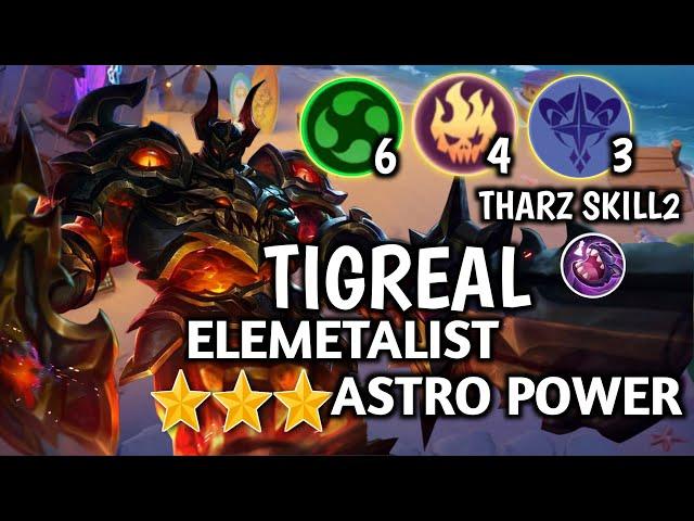 TIGREAL ELEMENTALIST ASTRO POWER!MUSUH AUOTO NUNDUK!COMBO TERBARU! Magic Chess Mobile Legends