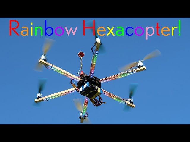 Rainbow Everycopter Hexacopter Drone // Arducopter // Matek F405