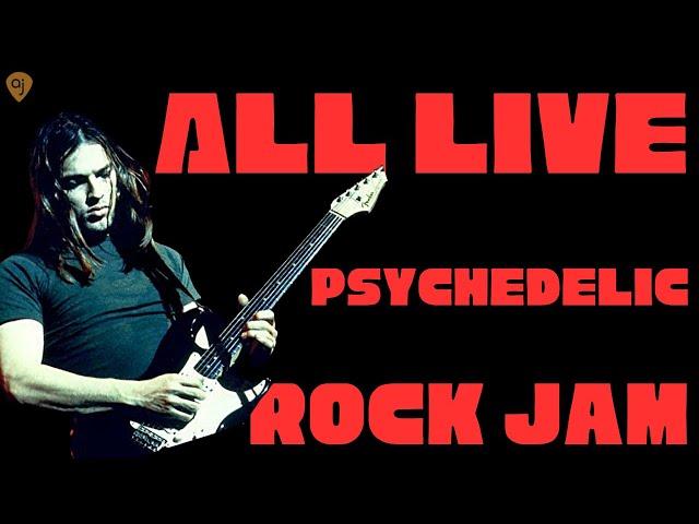 Extended Psychedelic Pink Floyd Style Jam Track | All Live Guitar Backing Track (C# Minor)