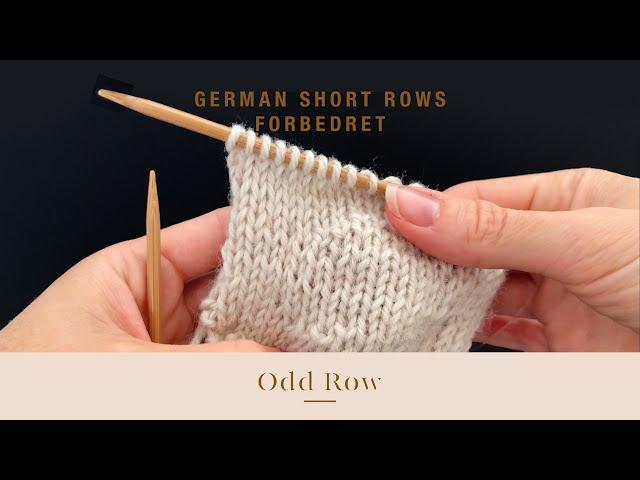 German Short Rows forbedret - Dansk