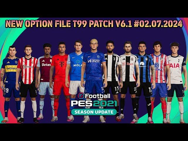 NEW OPTION FILE FOR T99 PATCH #2/7/24 | PES 2021