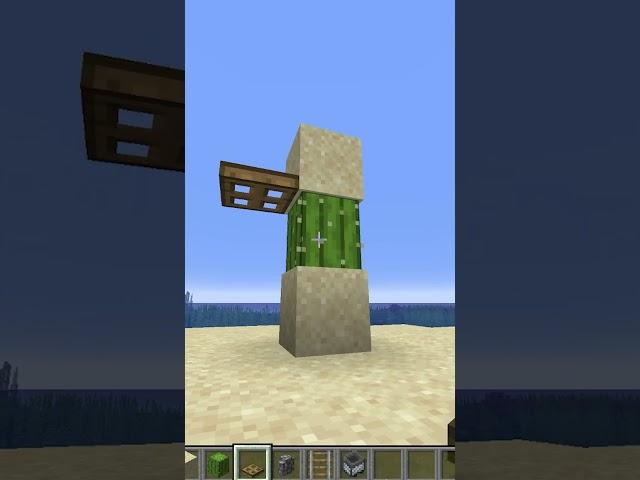  EINFACHSTE KAKTUS FARM BAUEN #minecraft #minecraftshorts #shorts