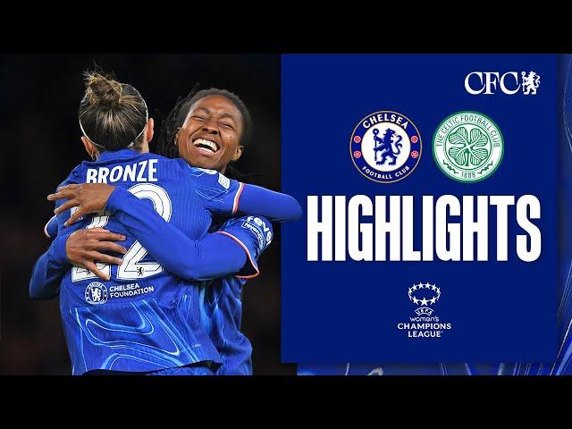 Chelsea Women 3-0 Celtic Women | Blues reach UWCL QUARTER-FINALS  | HIGHLIGHTS | UWCL 2024/25