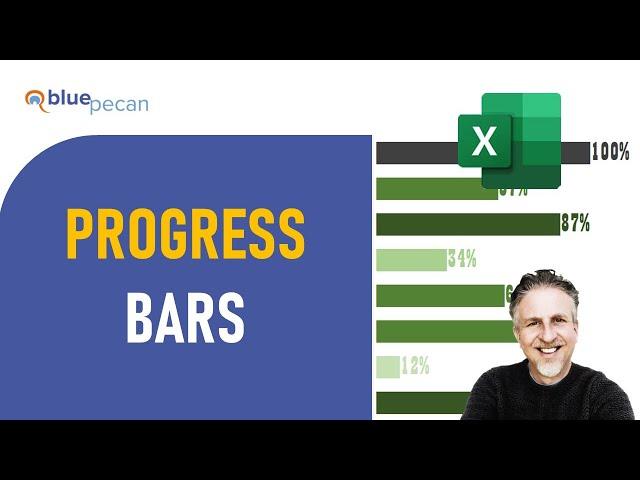 Percentage Progress Bar in Excel With Conditional Formatting | Change Colour Based on Value in Cell