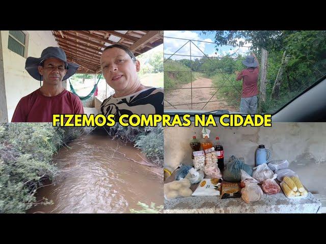 UM DIA NA ROÇA! FIZEMOS COMPRAS NA CIDADE E CUIDANDO DO SÍTIO