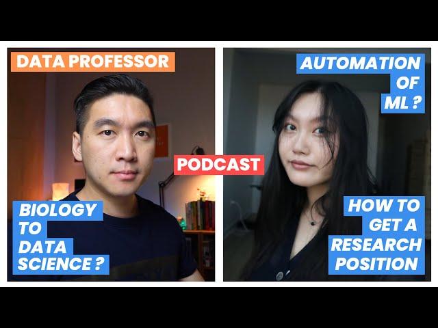 Biology to Data Science (data professor's tips on how to get a data science research position)