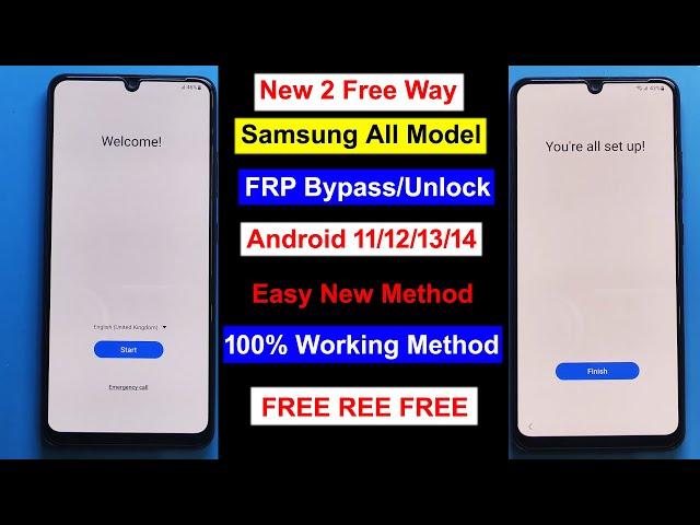 "Free 2 Method 2024" Samsung FRP Bypass Android 11/12/13/14 | Gmail Lock Remove Samsung All Devices