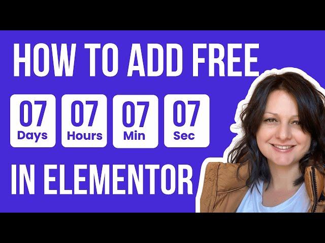 Countdown Timer For Elementor Free I How to Add Countdown timer Tutorial Elementor Free (No plugin)