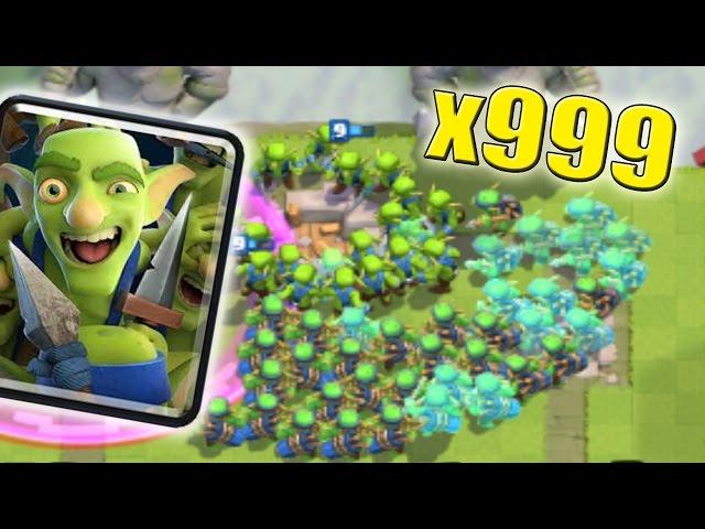 ФАН АТАКА БАНДОЙ ГОБЛИНОВ - ЗАСПАМИЛ ВСЮ КАРТУ!!!Clash Royale