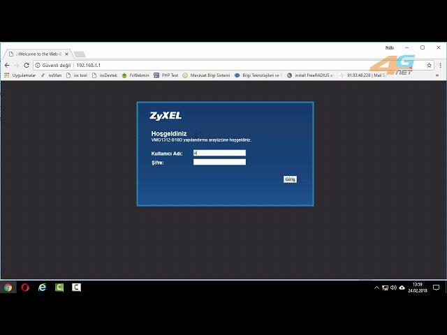 zyxel WMG1312-B10D Modem kurulumu
