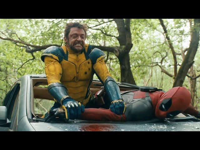 Deadpool Vs Wolverine Car Fight Scene - Deadpool & Wolverine (2024) Movie Clip HD 4K