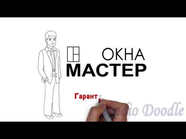 Рисованное дудл видео для компании ОкнаМастер!