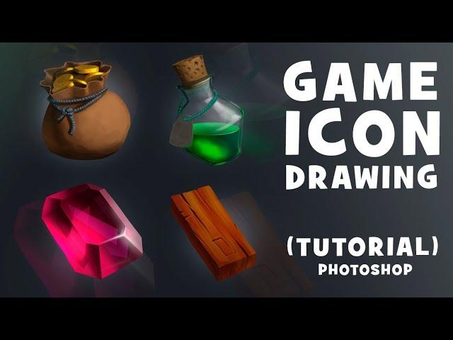 GAME ICONS DRAW | TUTORIAL | РИСУЕМ ИГРОВЫЕ ИКОНКИ | PHOTOSHOP