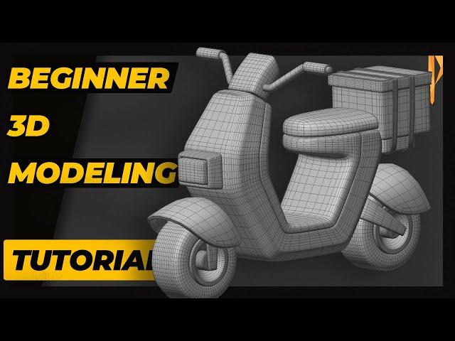 Beginner 3D Modeling #6 | Motorcycle | Cinema 4D SubDivision Modeling Tutorial.