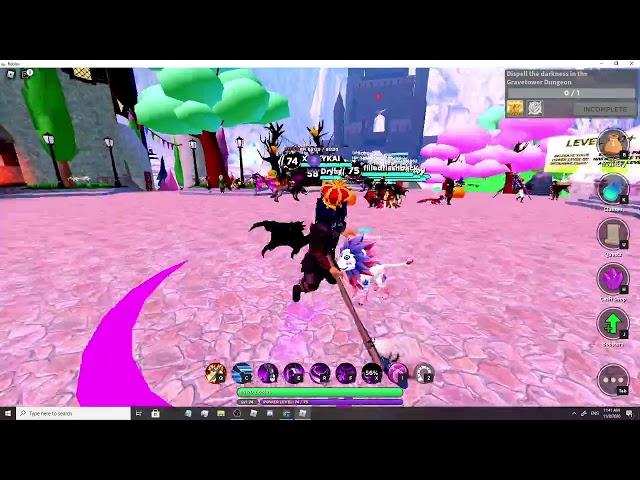 Becoming the MOST OVERPOWERD CLASS in World zero! (Demon Class) Roblox