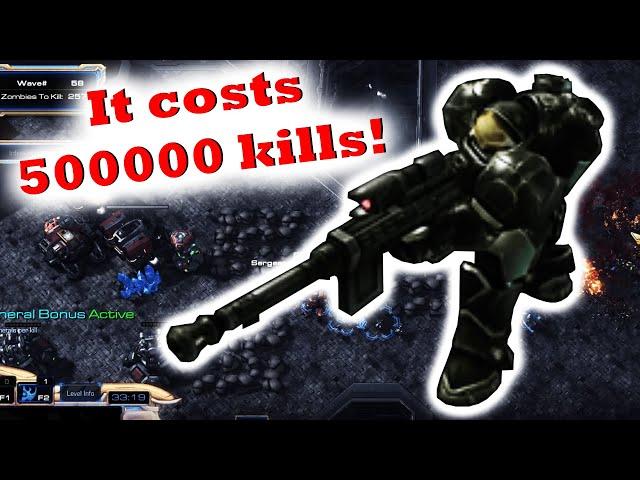 I maxed out The advanced Marine ! / Zombie World Unity Test / Starcraft 2 arcade