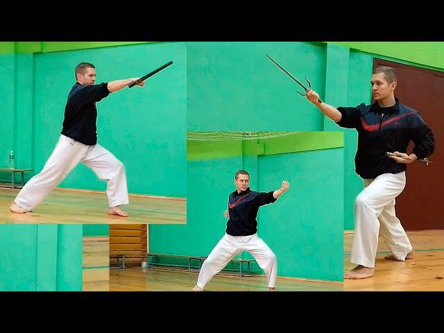 KARATE(空手) & KOBUDO (沖縄古武道) KIHON (基本) | SAI (釵) & TUNFA | Кихон Каратэ и Кобудо: ТОНФА И САЙ