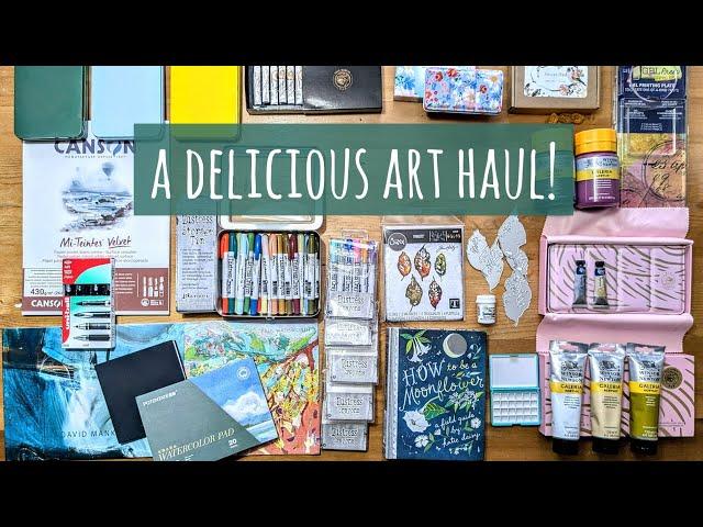 A Deliciously Varied Art Materials Haul: Watercolour Palettes & Papers, Distress Crayons, Books