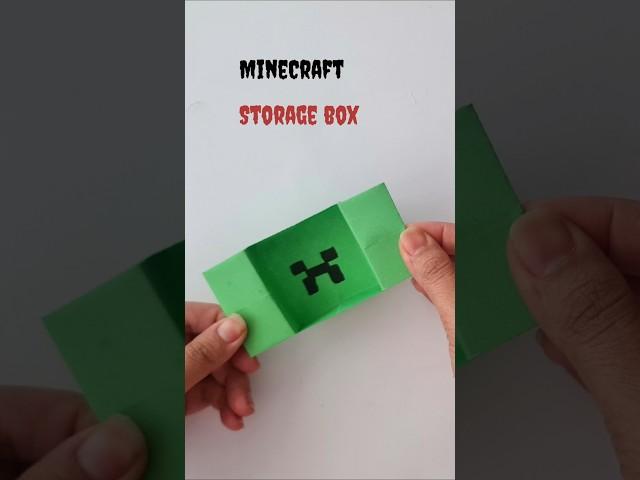 Minecraft gift box /Paper Craft /Easy to make /How to make #shots #art #craft #minecraft #viral