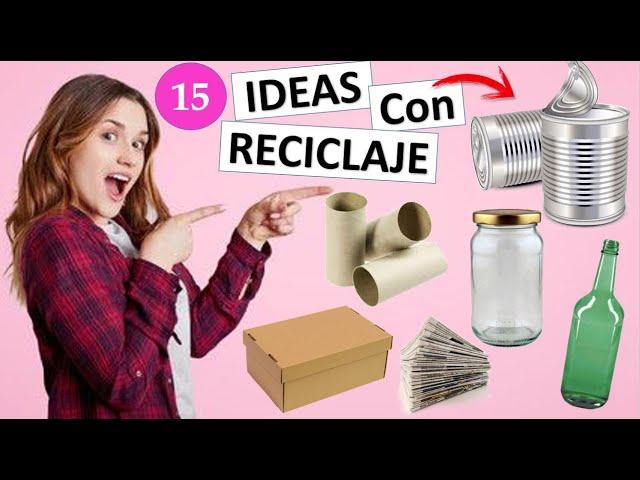 15 EASY AND QUICK CRAFTS WITH RECYCLING (BEST OUT OF WASTE)