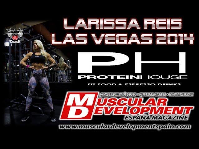 Larissa Reis & Sergio Fdez coach for Muscular Development Spain - Las Vegas 2014