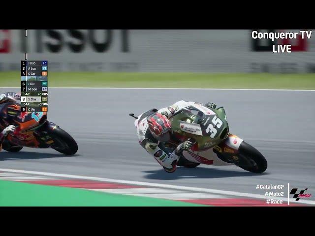  Somkiat Chantra Vs Ai Ogura Race Moto2 Catalunya #SolidarityGP 2024