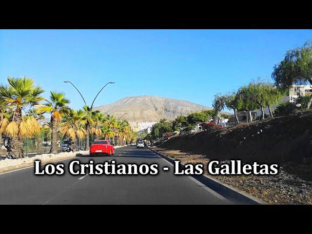 From Los Cristanos to Playa Las Galletas Beach. Tenerife