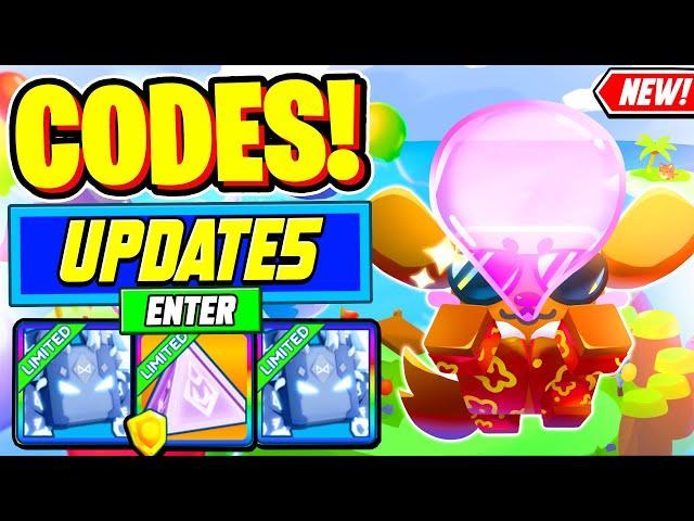 ️New️ ALL WORKING UPDATE 5 CODES For Bubble Gum Simulator Infinity - Roblox BGS Infinity Codes