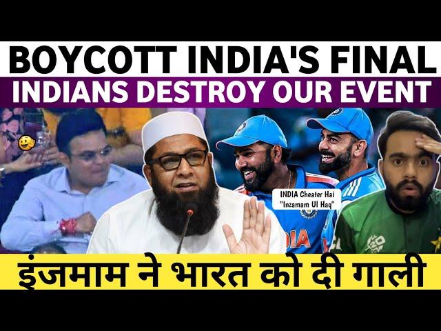 Boycott India's Final | Indians Destroy Our Event | Inzamam Angry on BCCI For Champions Trophy Final