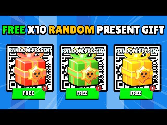 FREE QR CODE X10 LEGENDARY PRESENT GIFT MERRY CHRISTMAS In Brawl Stars