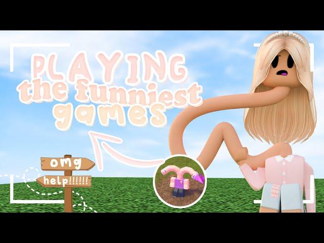 playing the most FUNNIEST AND THE WEIRDEST GAMES || glowiiq  ɞ