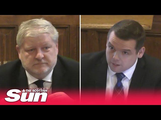 Douglas Ross pushes Augus Robertson about discussing Scottish Independence with Icelandic politician