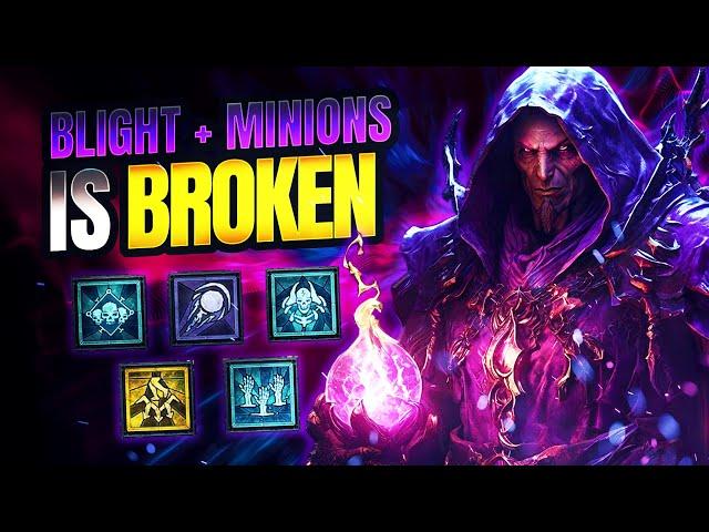 The NEW BEST Necromancer Levelling Build | Blight + Minions Is BROKEN (Lvl 1-50) | Diablo 4 Season 4