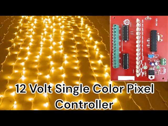 12 volt Single Color Chaser. Single Color Pixel Controller.